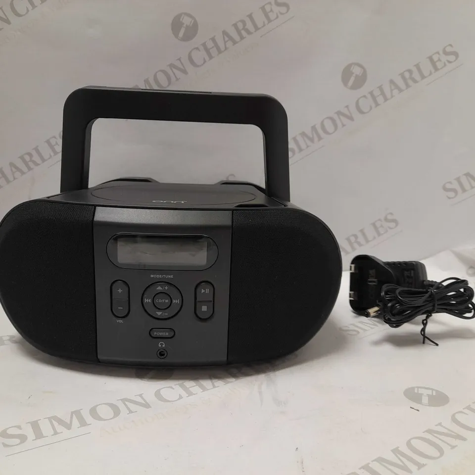ONN CD BOOMBOX 3.5MM HEADPHONE JACK-FM RADIO