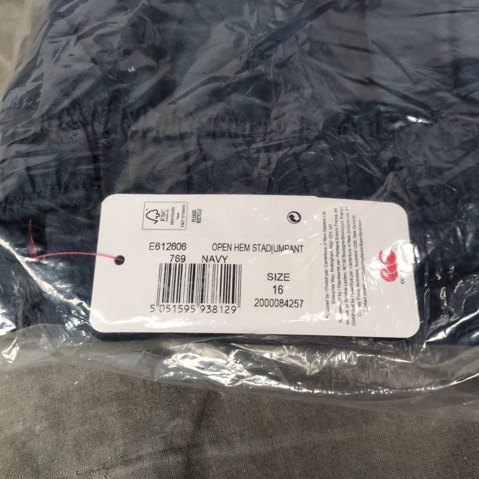 CANTERBURY OPEN HEM STADIUM PANT NAVY 16 BAGGED