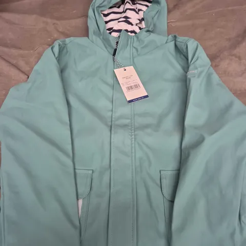 IGOR TEAL HOODED JACKET WITH STRIPED LINING SIZE S