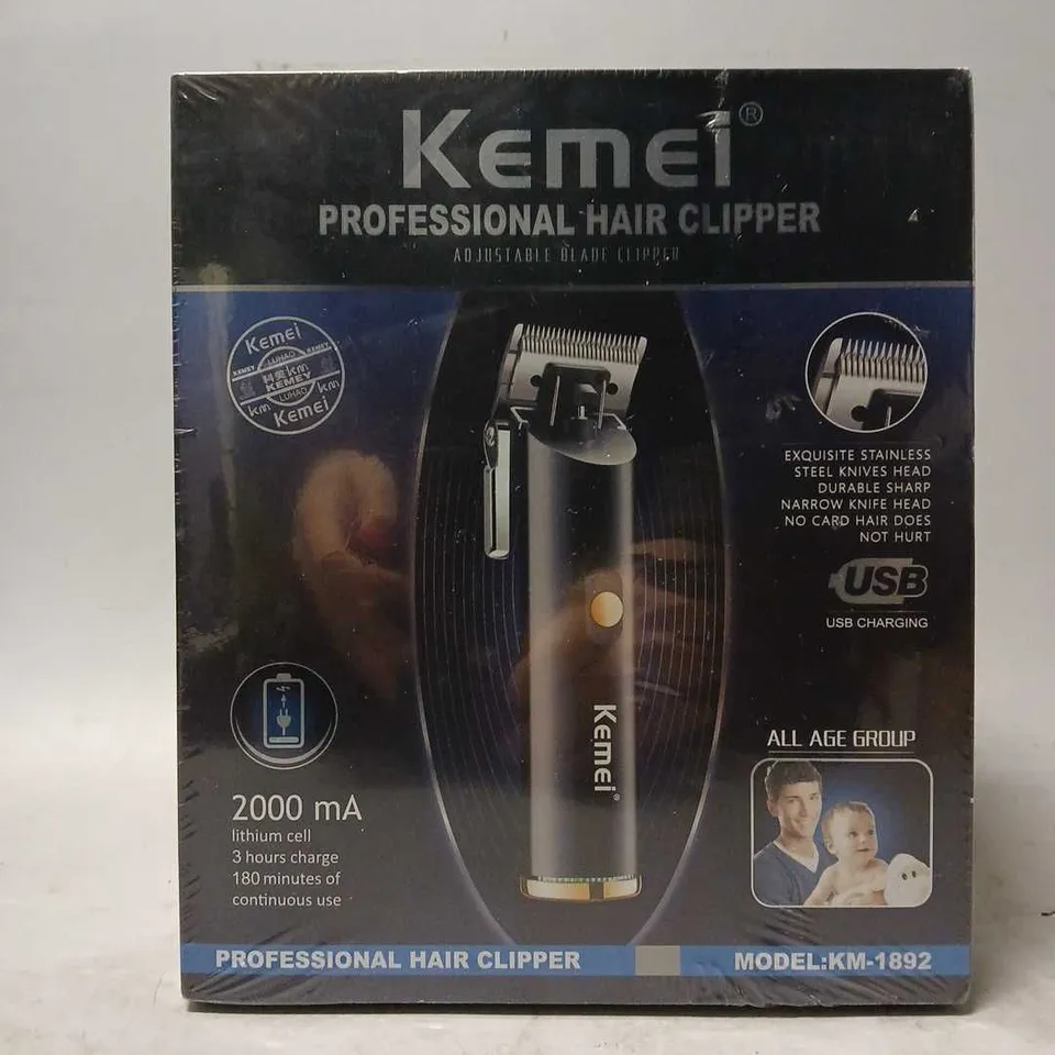 SEALED KEMEI PROFESSIONAL HAIR CLIPPER 