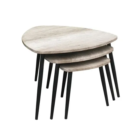 BOXED KENSLEY 3 PIECE 3-LEGGED COFFEE TABLES (1 BOX)