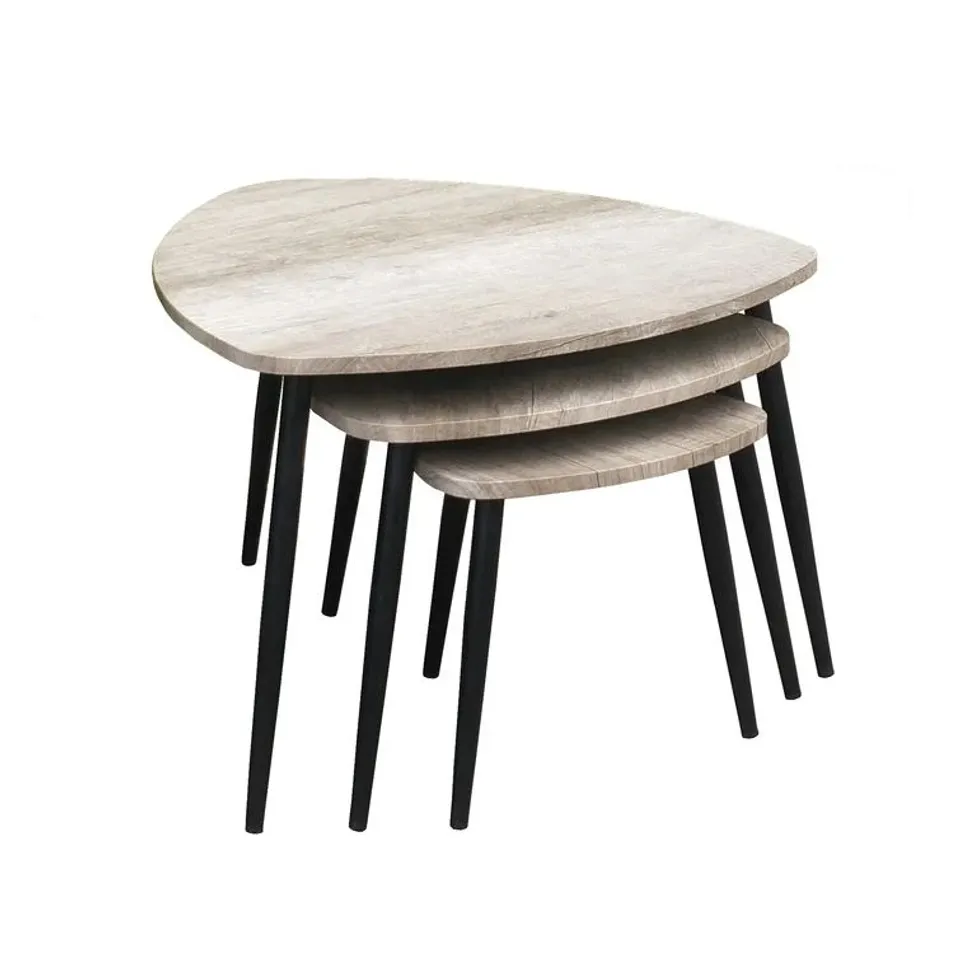 BOXED KENSLEY 3 PIECE 3-LEGGED COFFEE TABLES (1 BOX)