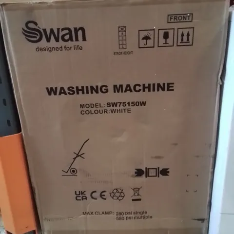 BOXED SWAN SW75150W 9KG 1400RPM WASHING MACHINE - WHITE