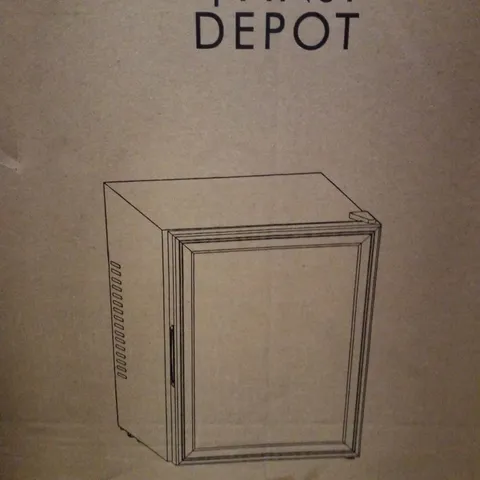 BOXED ANJI DEPOT MINI WINE/DRINK/BEVERAGE COOLER/FRIDGE, BUILT-IN THERMOSTAT 32L