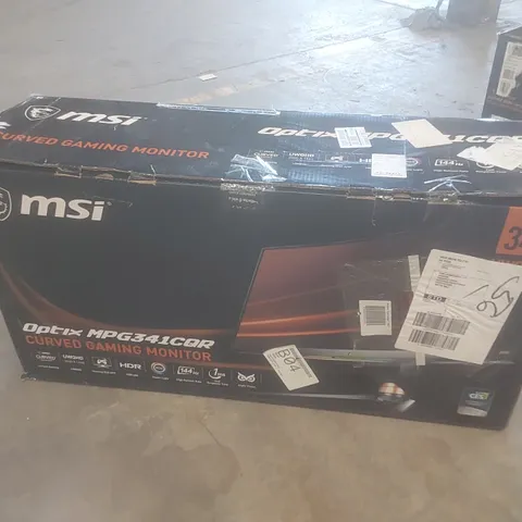 BOXED MSI 34" OPTIX MPG341CQR CURVED GAMING MONITOR 