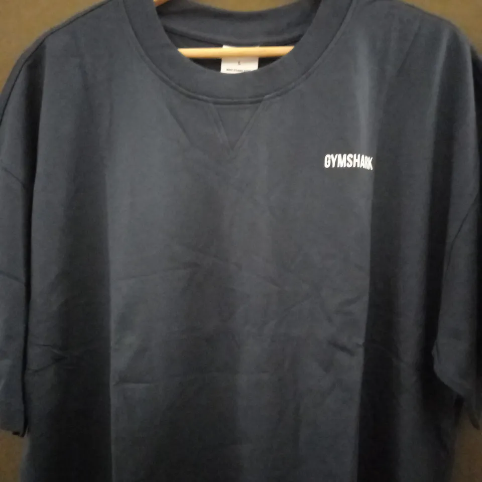 GYMSHARK OVERSIZED T-SHIRT IN NAVY - LARGE