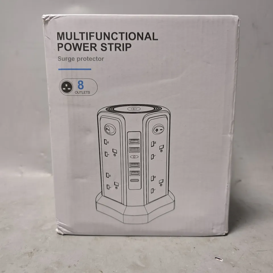 BOXED UNBRANDED MULTIFUNCTIONAL POWER STRIP 