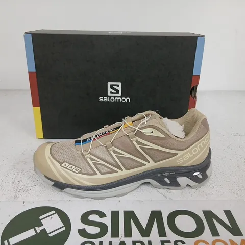 SALOMON XT-6 CLEAR SAFARI HIKING SHOES – UK 11, BOXED