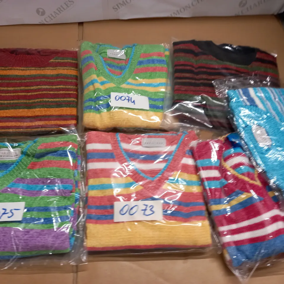 LOT OF APPROXIMATELY 35 ASSORTED AS NEW KNITTED JUMPER IN VARIOUS SIZES