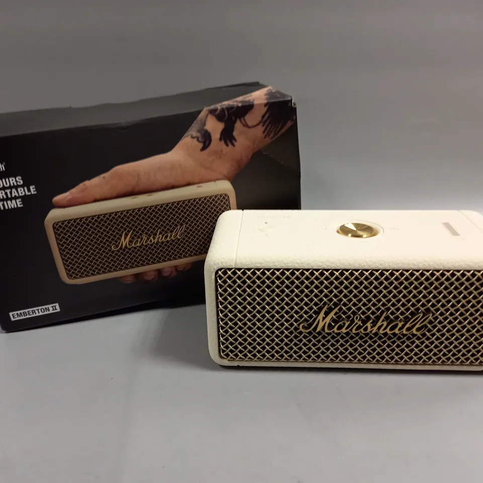 BOXED MARSHALL EMBERTON II BLUETOOTH SPEAKER 