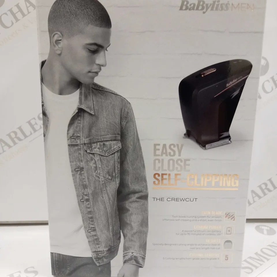 BOXED BABYLISS MEN EASY CLOSE SELF CLIPPING SET