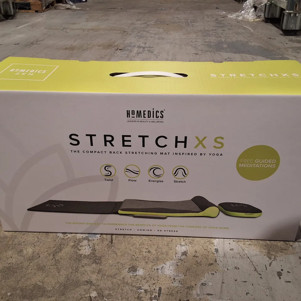 LOT OF 2 BOXED HOMEDICS STRETCH XS COMPACT BACK STRETCHING MATS - TYM-500