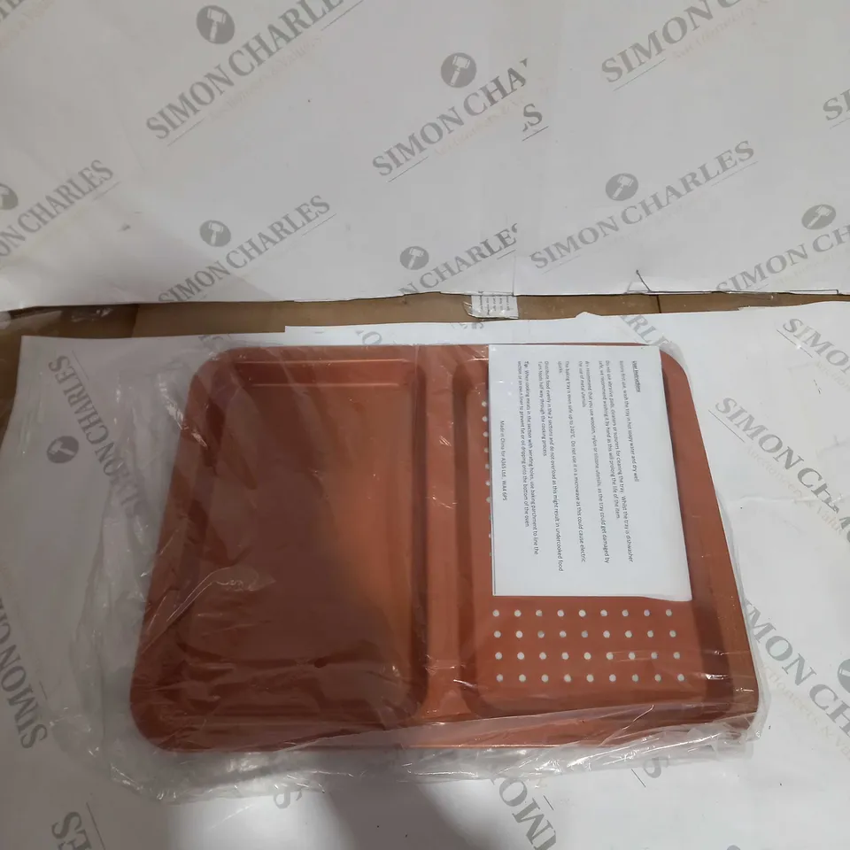 TWIN SECTION BAKING TRAY 