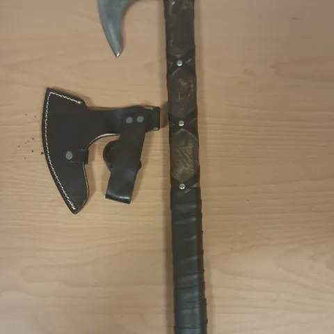 20" DECORATIVE AXE WITH WOODEN HANDLE