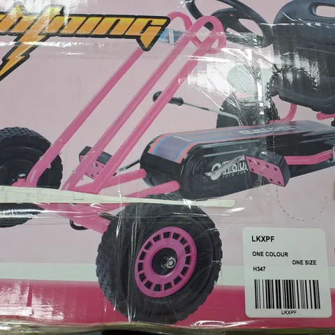 HAUCK LIGHTNING GO KART PINK [COLLECTION ONLY]