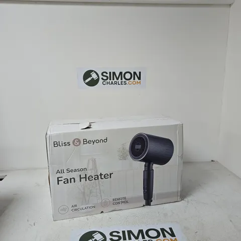 BLISS & BEYOND ALL SEASON FAN HEATER – BOXED