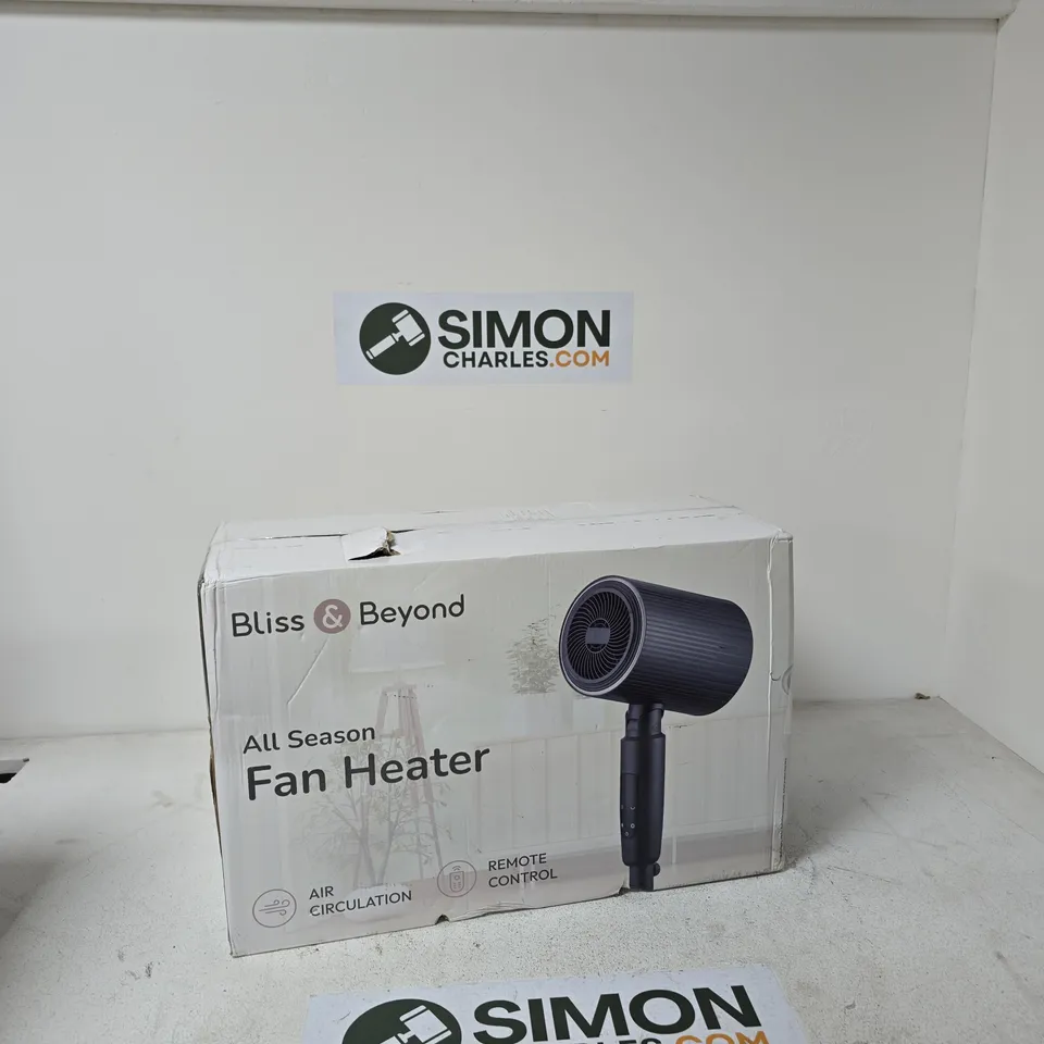 BLISS & BEYOND ALL SEASON FAN HEATER – BOXED
