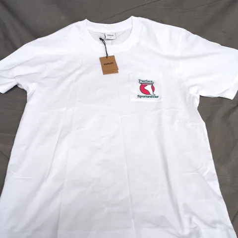 PARLEZ CURRERE POCKET T-SHIRT IN WHITE - XL