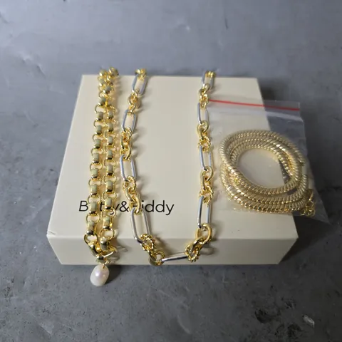 BOXED SET OF 3 BETTY & BIDDY NECKLACES 