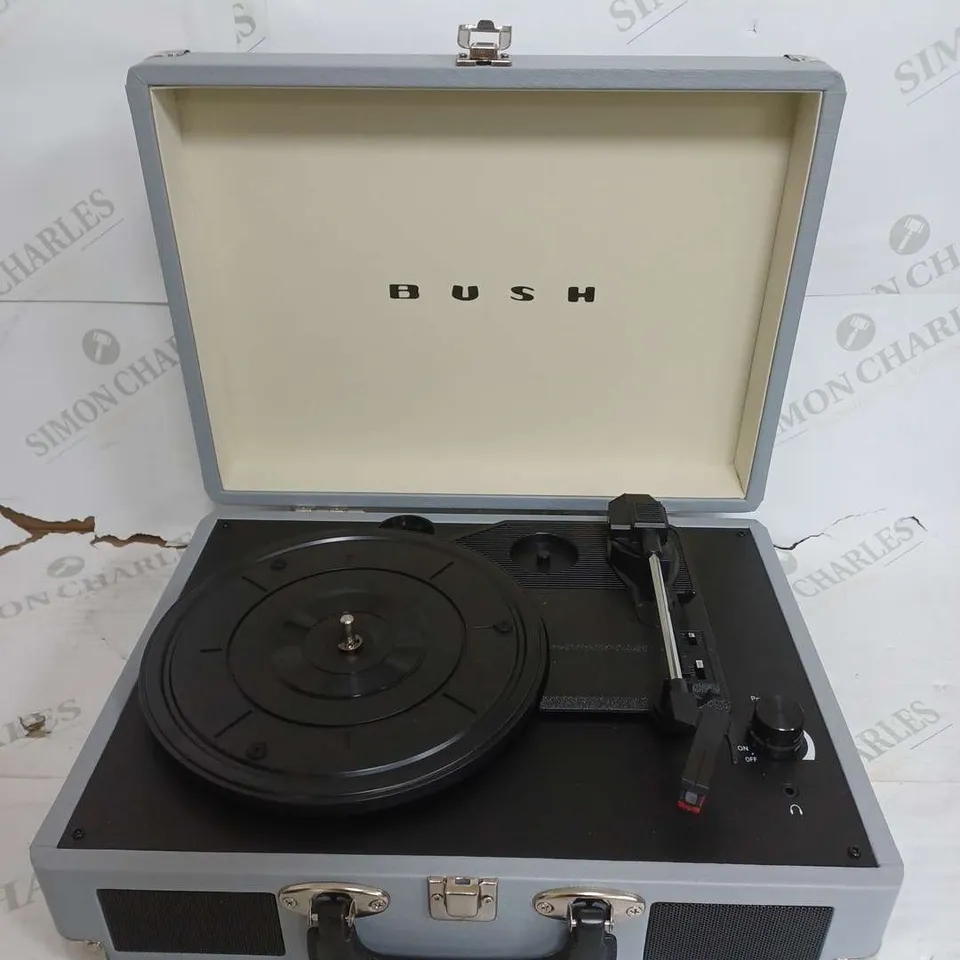BOXED BUSH CLASSIC TURNTABLE GREY 