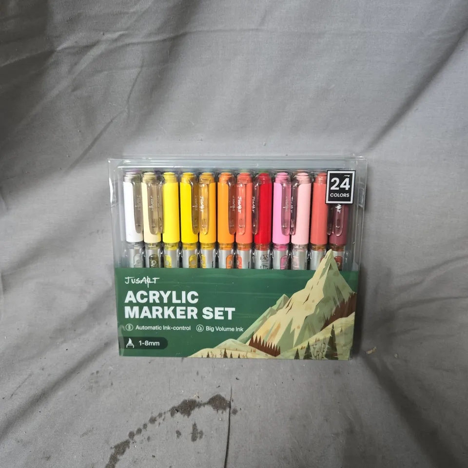 JUST ART ACRYLIC MARKER SET – 24 COLOURS