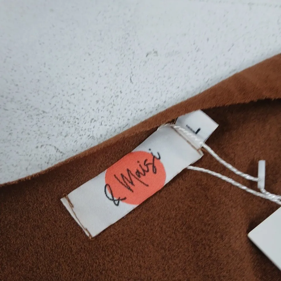 Brown suede top – women's outerwear
