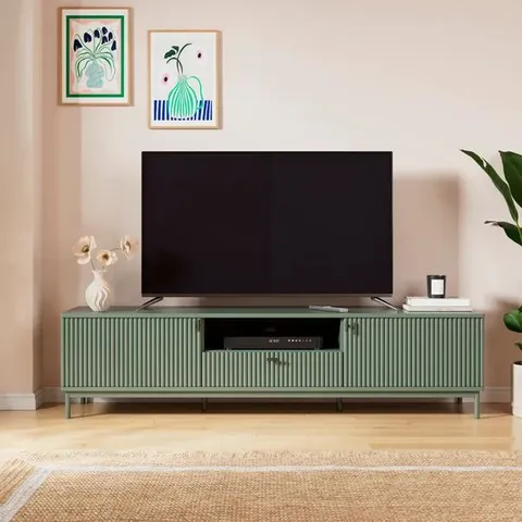 BOXED ELSIE EXTRA WIDE TV UNIT FOR TVS UP TO 75" - LILYPAD (1 BOX)