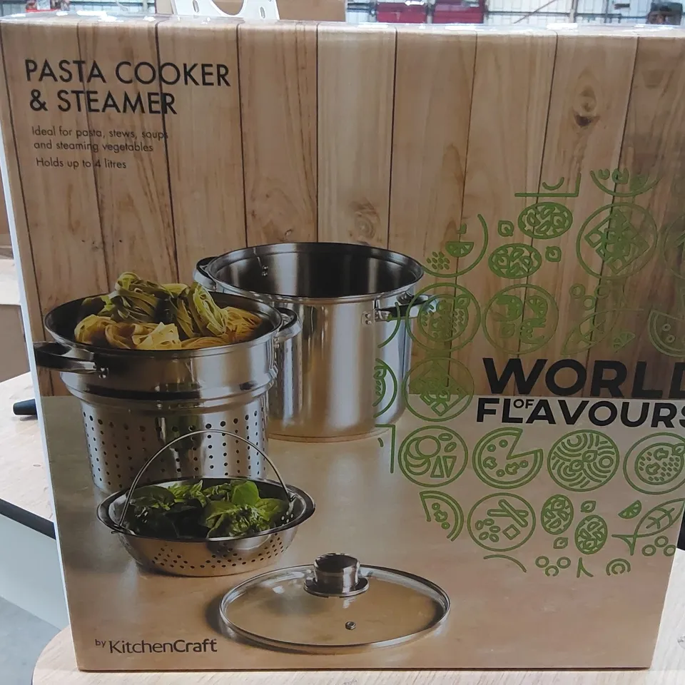 BOXED ITALIAN STAINLESS STEEL PASTA POT (1 BOX)