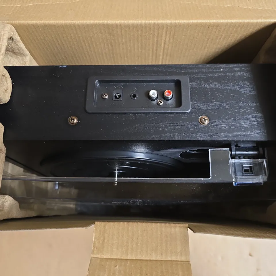 BOXED VICTROLA EASTWOOD II BLACK BLUETOOTH TURNTABLE 