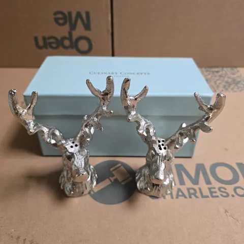 GREY GOOSE STAG HEAD CRUET SET 