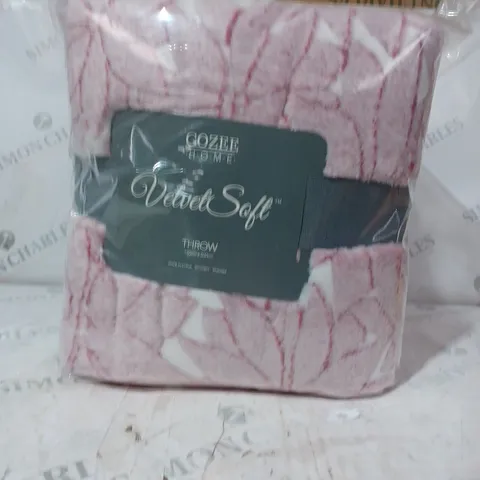 COZEE HOME PLAIN PRINTED AND TEXTURED PACK OF VELVETSOFT THROWS