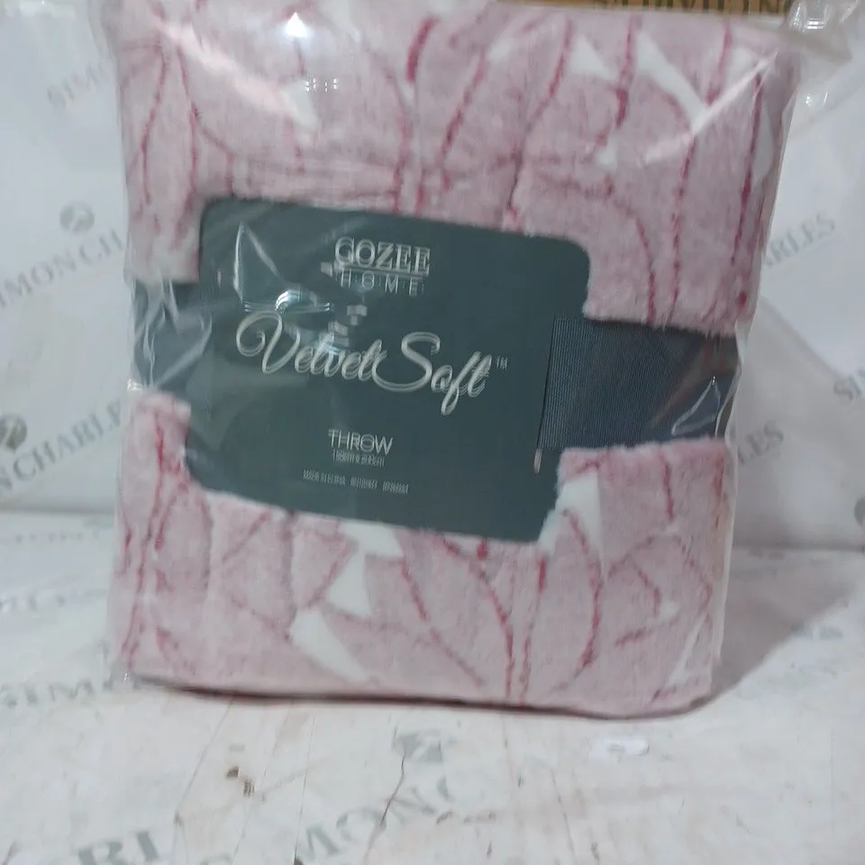 COZEE HOME PLAIN PRINTED AND TEXTURED PACK OF VELVETSOFT THROWS 