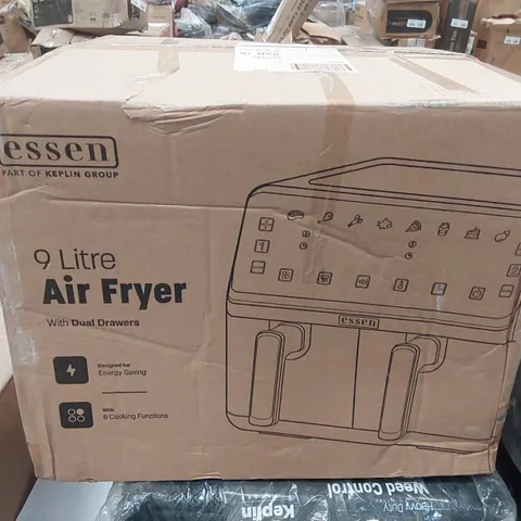 BOXED ESSEN 9.5L DUAL DRAWER AIR FRYER 