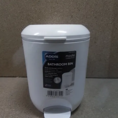 ADDIS BATHROOM BIN WHITE