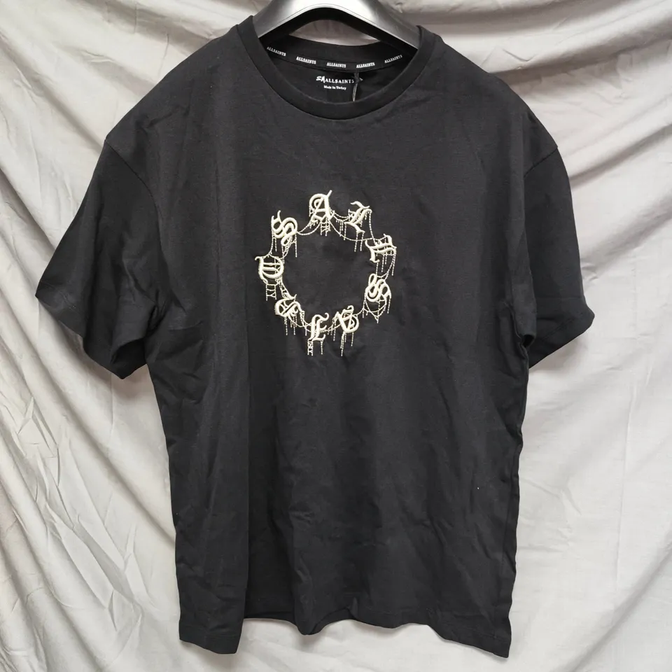 ALLSAINTS BOYS TIERRA T-SHIRT IN BLACK - 12/13 YEARS