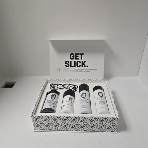 SLICK GORILLA HAIR CARE GIFT SET – 4-PIECE COLLECTION (GUMMIES, CURL CREAM, SEA SALT SPRAY, DAILY 2-IN-1 SHAMPOO & CONDITIONER)