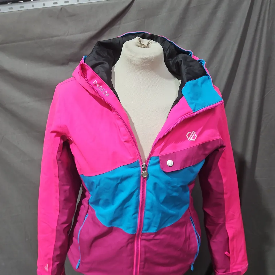 DARE 2B KIDS' COLOUR-BLOCK JACKET – PINK & BLUE (AGE 15-16, 176 CM)