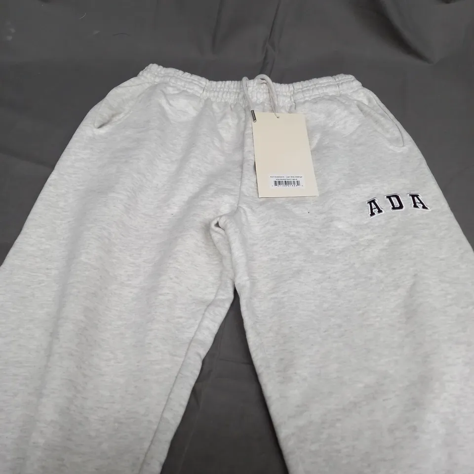 ADANOLA ADA SWEATPANTS LIGHT GREY JOGGER - SMALL