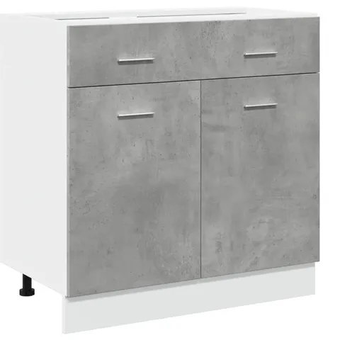BOXED DRAWER BOTTOM CABINET LYON CONCRETE GREY 80X46X81.5CM (1 BOX)