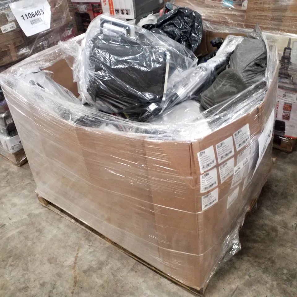 PALLET OF APPROXIMATELY 27 UNPROCESSED RAW RETURN HOUSEHOLD AND ELECTRICAL GOODS TO INCLUDE;