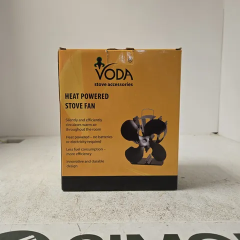 VODA HEAT POWERED STOVE FAN BOXED