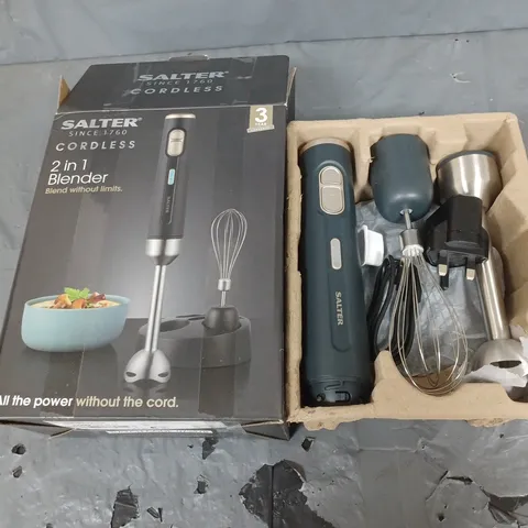 BOXED SALTER CORDLESS 2 IN 1 BLENDER