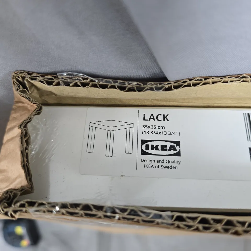 IKEA LACK SIDE TABLE – WHITE – SET OF 2 BOXES (35X35 CM & 55X55 CM)