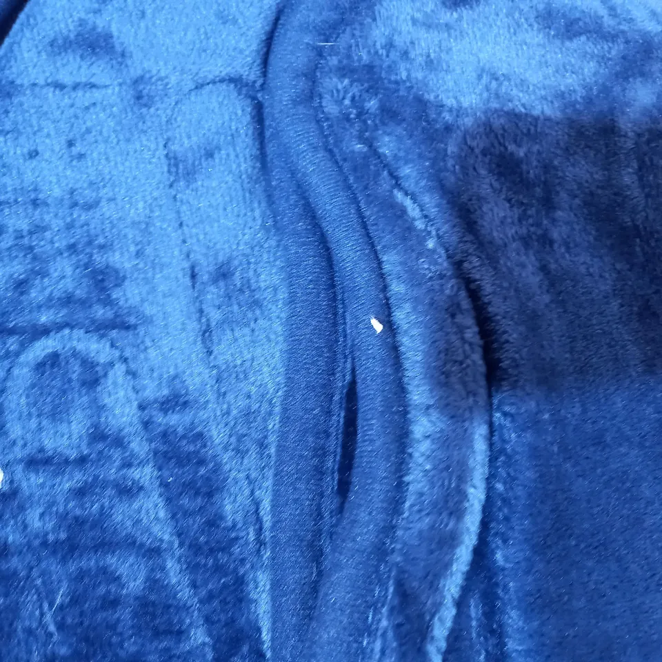 COZEE HOME HEATED NAVY THROW