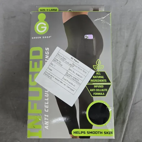 GREEN DROP INFUSED LEGGINGS - XL