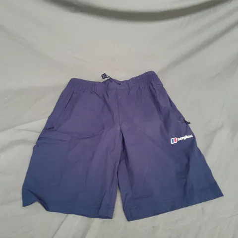 BERGHAUS ATHLETIC SHORTS IN NAVY SIZE S