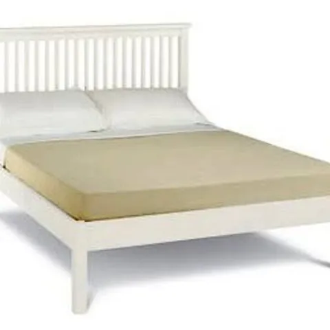 BOXED ATLANTA BED FRAME, KING - WHITE (1 BOX)