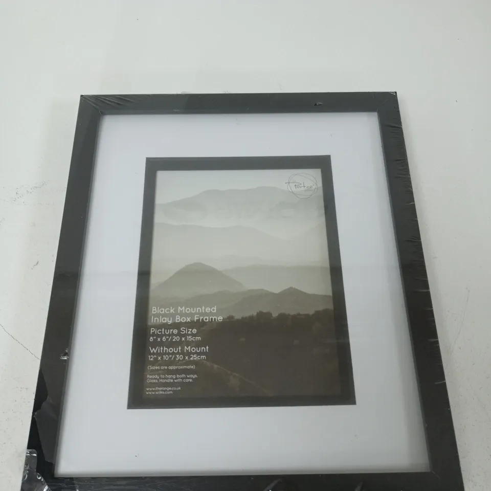 BLACK MOUNTED INLAY BOX FRAME 