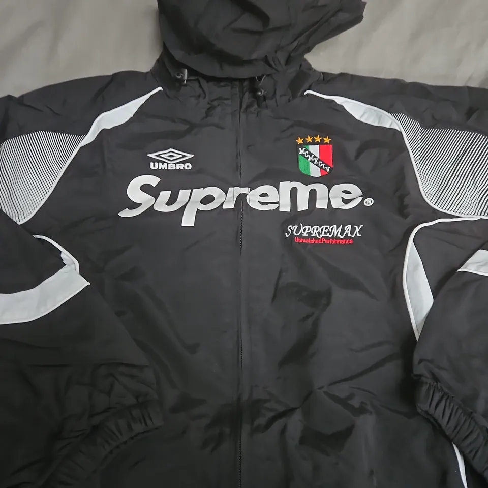 SUPREME X UMBRO HOODED TRACK JACKET – SIZE L