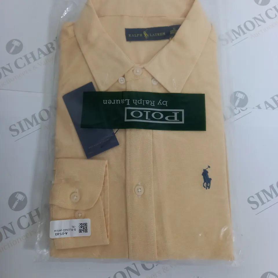 POLO YELLOW DRESS SHIRT SIZE XL